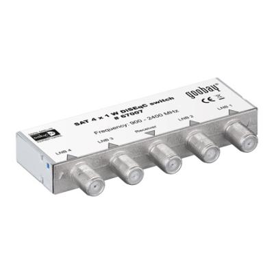 Wentronic diseqc 2,0 commutateur 4 entrées 1 sortie, cache inclus