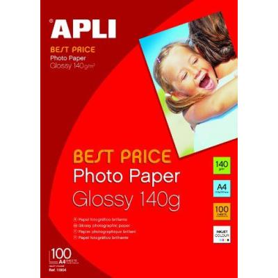 Agipa Pochette de 100 feuilles papier photo brillant 140g A4