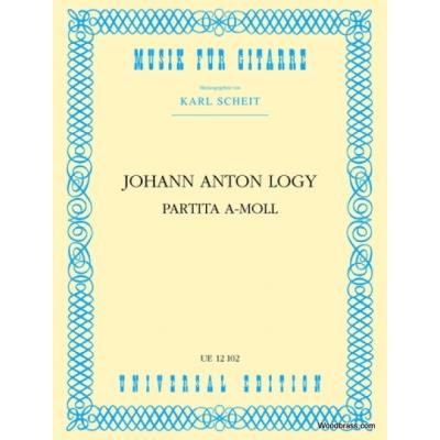 Partitions classique UNIVERSAL EDITION LOGY JOH. ANTON - PARTITA A-MOLL - GUITARE Guitare