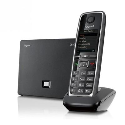 Gigaset c530 ip téléphone sans fil dect hybride noir 4250366841328