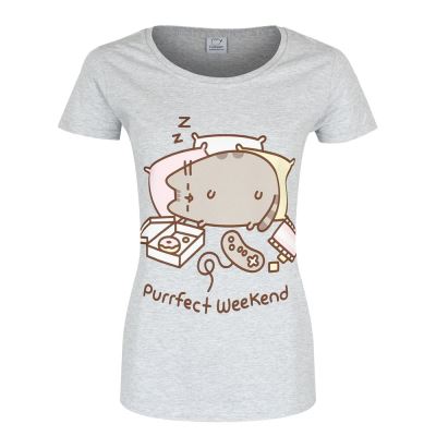 Pusheen T-Shirt Purrfect Weekend Femme Gris