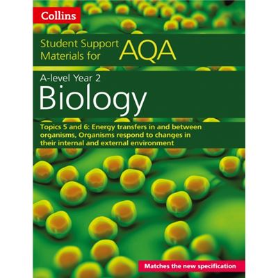 Aqa A Level Biology Year 2 Topics 5 And 6 (Collins Student Support Materials) (Paperback)