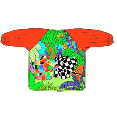 Elmer bavoir à manches toile cirée multicolore