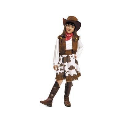 Déguisement Fille XL Cow Girl Blanche et Marron