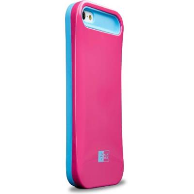 Case Logic Case w/ Credit Card Compartment - Beschermhoes voor mobiele telefoon - blauw/roze - voor Apple iPhone 5