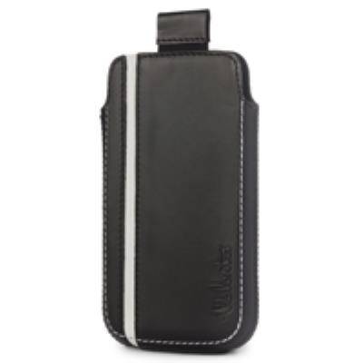 Valenta pocket sport etui cuir noir ligne blanche iPhone 4 iPhone 3g 3gs