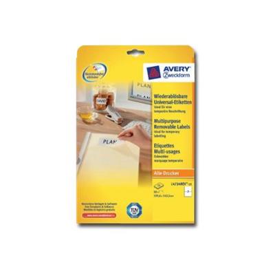 Avery L4734REV - etiketten - 50 stuks