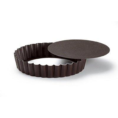 Gobel - Moule métal anti-adhérent - Tartelette ronde fond mobile 12 cm