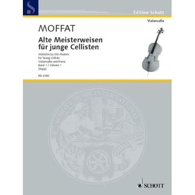 Partitions classique SCHOTT MELODIES BY OLD MASTERS FOR YOUNG CELLISTS BAND 1 - CELLO AND PIANO Violoncelle