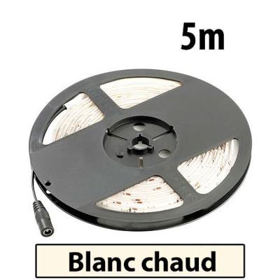 Bande à LED 230 V, 5 mètres - blanc