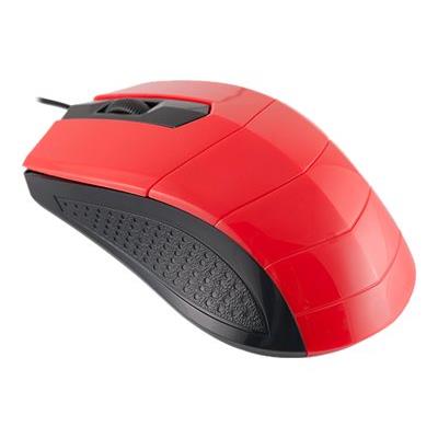 Logic LM-13 - muis - USB - zwart, rood