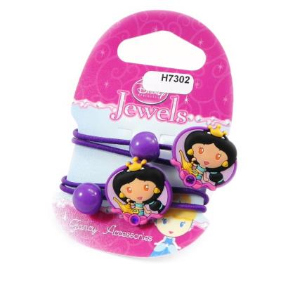 Paire d'élastiques 'Princess Jewels' violet