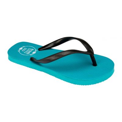Thongs impression junior bleu aqua noir taille 30