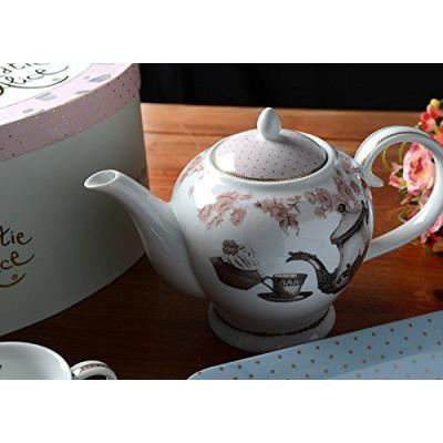 Creative Tops Katie Cupcake Alice Couture Porcelaine Six Coupe Tea Pot Hat Box