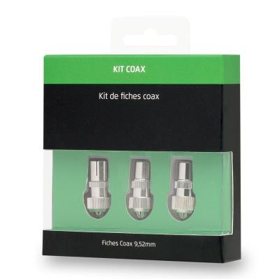 D2 Diffusion Blanc Kit De Fiches Coaxiales Antenne