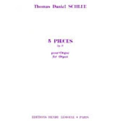 Partitions classique LEMOINE SCHLEE THOMAS DANIEL - PIECES (5) OP.29 - ORGUE Orgue
