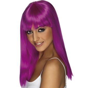 Perruque Violette Longue Femme Accessoire De Deguisement Achat Prix Fnac