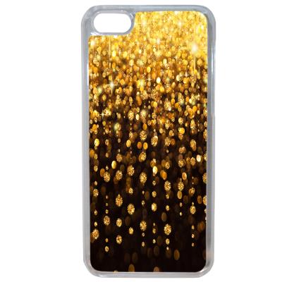 Coque Rigide Pour Apple Iphone 7 Motif Pluie D'or Gold