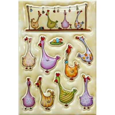 HERMA Etiquettes de paques MAGIC poules color