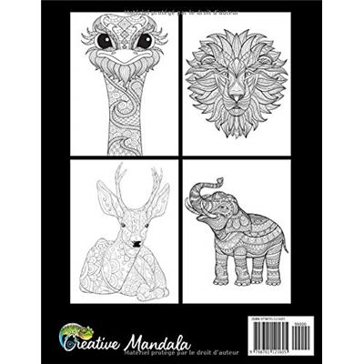 Coloriage d'Animaux Pour Adultes Et Enfants: Les Chevaux Mandalas