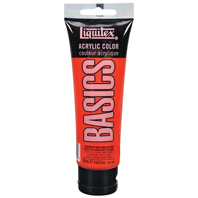 Liquitex Tube de Peinture Acrylique 118 ml Rouge de Cadmium Moyen Imitation