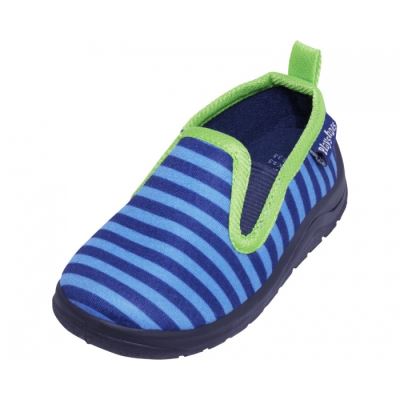 pantoufles rayées bleu junior / vert taille 26/27