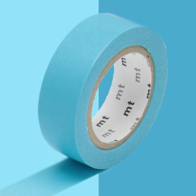 Masking Tape MT - 15 mm - Uni bleu mizu - Masking Tape (MT)