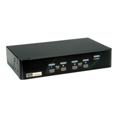 ROLINE KVM Switch - KVM / audio / USB switch - 4 poorten - desktop