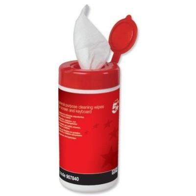5 Star Lot de 100 Lingettes nettoyantes pour écran d'ordinateur/étui/clavier (Import Royaume Uni)