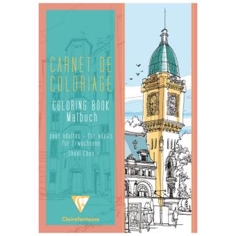 Clairefontaine Carnet De Coloriage Pour Adultes 21x29 7 Cm Modele Villes Autres Jeux Creatifs Achat Prix Fnac