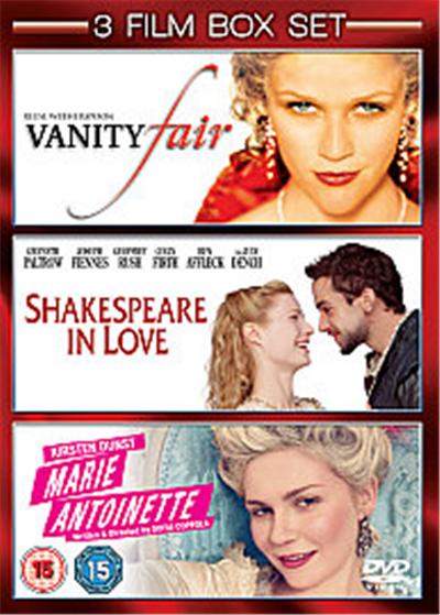 Shakespeare In Love/Marie Antoinette/Vanity Fair , (Box Set)