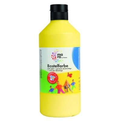 Mara by marabu bastelfarbe, 500 ml, gelb - par 1 - peinture pour bricolage, marabu