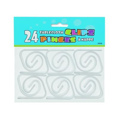 Pince-nappes transparents (x24)