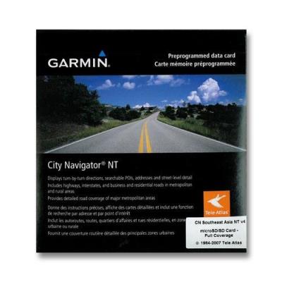 Garmin city navigator nt carte micro sd/sd asie du sud-est pour edge 810/1000/touring/etrex 20/30/dakota 20