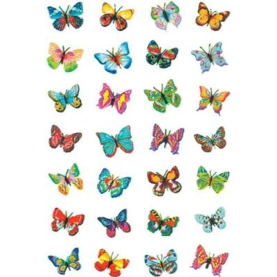 Herma - autocollants magic papillons, 28 sticks sur feuille 85x120mm 6819