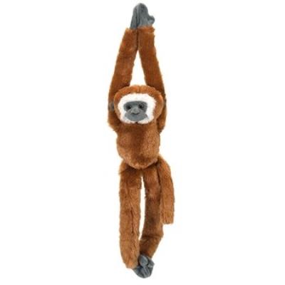 Peluche singe a scratch - gibbon main blanche 51 cms wild republic 15259