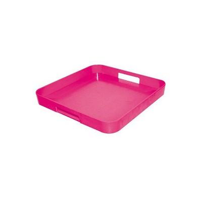 Zak designs - Plateau Gallery carré - Framboise : 33 cm