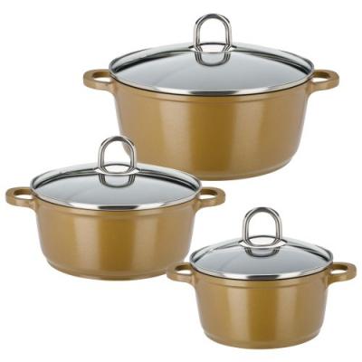gsw 507004 gourmet premium colour lot de 3 ustensiles de cuisine doré