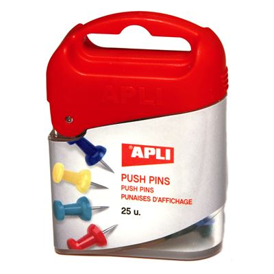 Punaise d'affichage couleurs assorties pointe 10 mm - apli agipa