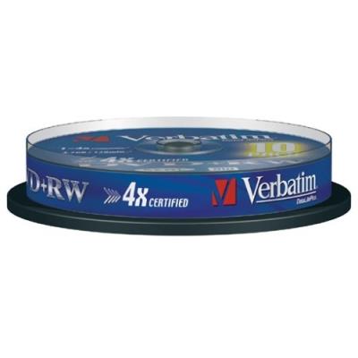 Verbatim datalifeplus dvd+rw x 10 4,7 go