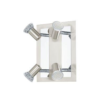 Plafonnier Rougetelo nickel mat, chrome 4x5w - EGLO LIGHTING - 90916