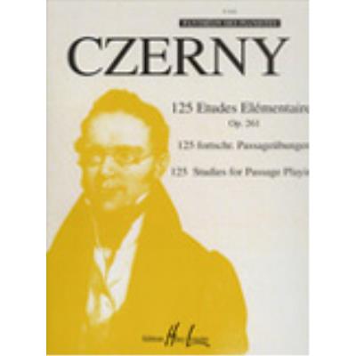 Partitions classique LEMOINE CZERNY CARL - ETUDES ÉLÉMENTAIRES (125) OP.261 - PIANO Piano