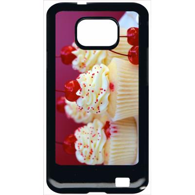 Coque samsung s2 cupcakes cerise amande