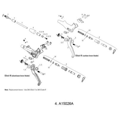 Avid a15026a elixir levier de frein