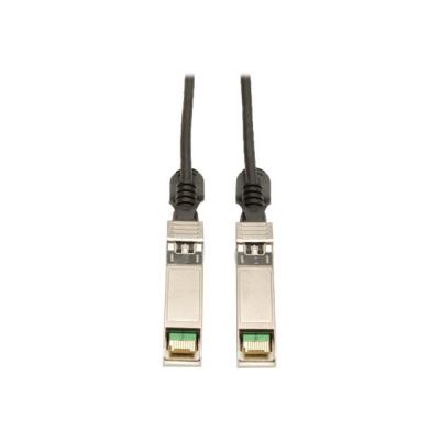 Tripp Lite 3M SFP+ 10Gbase-CU Twinax Passive Copper Cable SFP-H10GB-CU3M Compatible Black 10ft 10' - directe verbindingskabel - 3 m - zwart