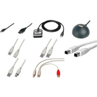 Usb-kabel usb2.0 typ a -> typ b mini 5pol st st 2, --