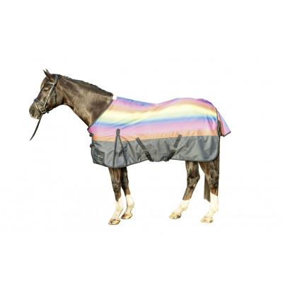 Couverture Rainbow doublure polaire Jaune/bleu 115