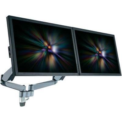 Support mural pour écran xergo 29156c32 10 - 27 inclinable + pivotable, rotatif argent noir