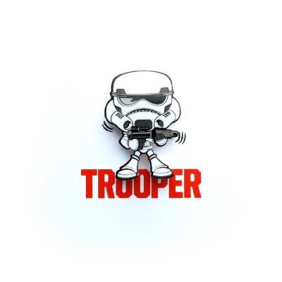 Star wars veilleuse led 3d light fx minis-trooper 13 cm blanc et noir