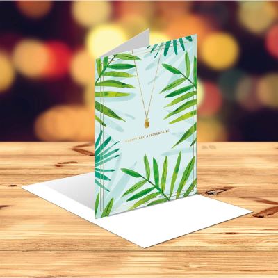 Carte Anniversaire Enveloppe Recycle Collier Ananas Draeger La Carterie Multicolore Bijou Achat Prix Fnac